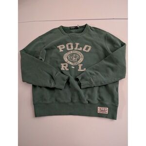 Polo Ralph Lauren Mens Medium Green Athletic Division 1967 Tigers Sweatshirt